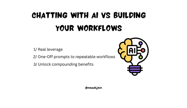 From Chatting with AI to Building Workflows